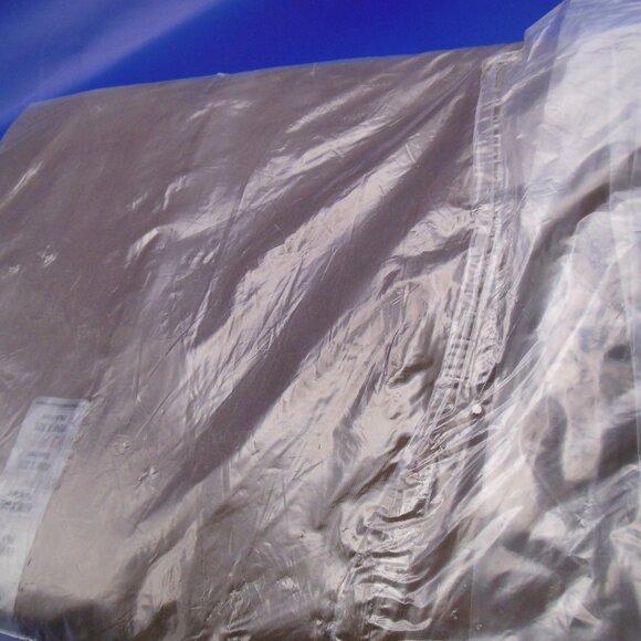 mens no-iron Haggar work to weekend classic fit dark brown khakis 40W x 32L NIP - Picture 5 of 8